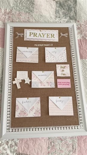 A prayer board that can change everything. 📋🙏 Join us and let’s stay steadfast in our prayer life. >>>Follow @littleprayercloset and let's grow in God's Word together. 📖🤍💕 Source Credit: @abigailcraig #Christianreels #Prayercloset #Prayerboards #Prayerwall #Prayerwarrior #Prayerispowerful #Prayerworks #Prayer #LittlePrayercloset