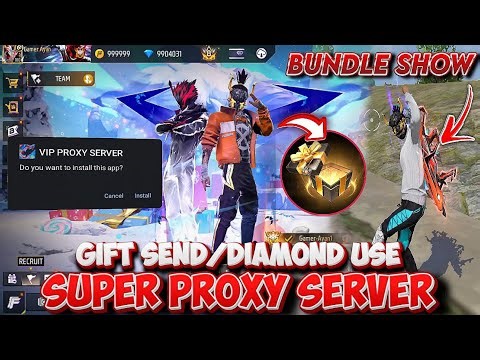 BUNDLE SHOW GIFTS + DIAMOND USE 🔥 | SUPER VIP ASTUTE BETA PROXY SERVER HOW TO DOWNLOAD