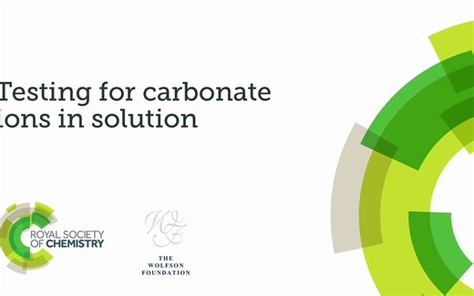 testing for carbonate ions