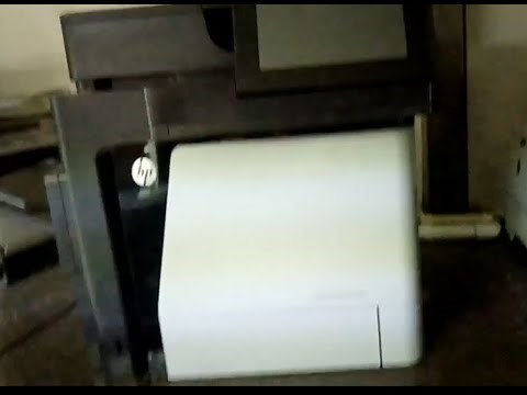 HP LaserJet m630 cold reset