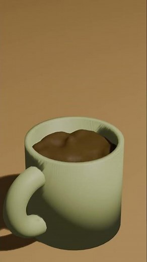 Satisfying Coffee Mug Animation #animation #3dart #blender