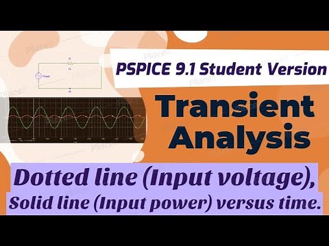 Transient Analysis | Time varying signals | PSPICE 9.1 Student Version