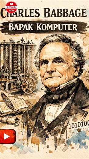 Charles Babbage – Bapak komputer #history #facts #faktamenarik #shortvideo #faktaunik #faktasejarah