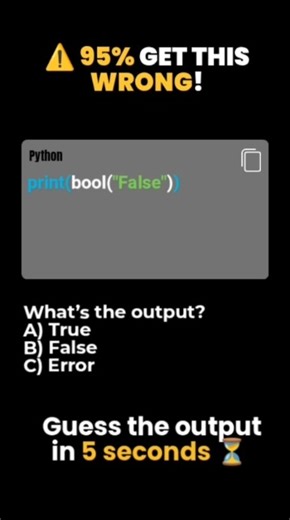 Guess the Output Python # 19 🤯 Most Get This Wrong #Shorts