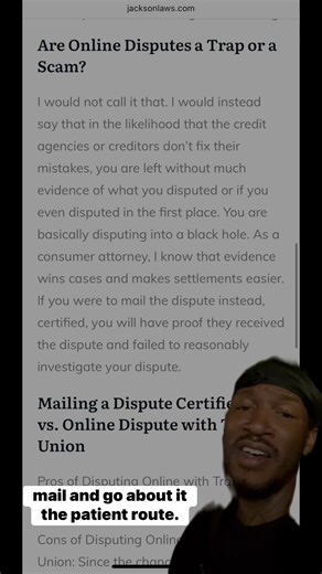 Should You Dispute Online Using Equifax, Transunion, or Experian?