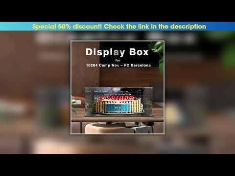 Today Only Display box for 10284 display case for Camp Nou Barcelona building block dustproof clear