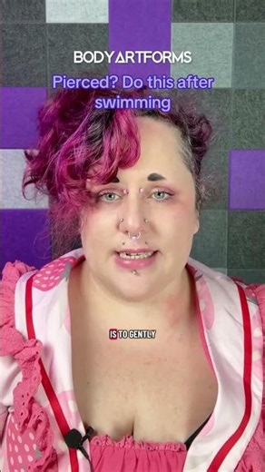 Pierced? Do This After Swimming | Bodyartforms.com