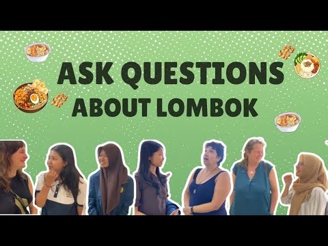 Talk with a native speaker about lombok, project assigment for English course