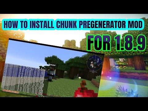 How to Install Chunk Pregenerator mod for Minecraft 1.8.9 in 2021