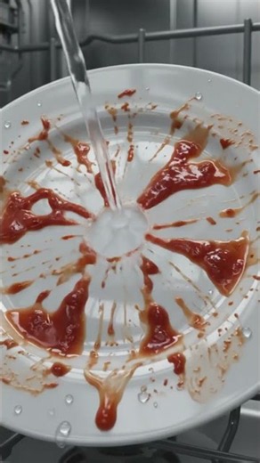 3D animation dishwasher operation #dishwasher #ai #how