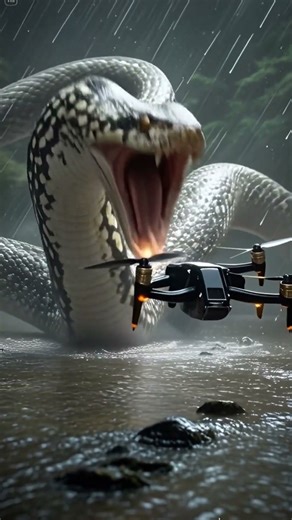 Giant Python in Monsoon Rain #rain #wildlife #python #shorts #animal