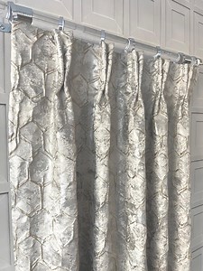 Thea Rustic Designer Drapery Collection Available in 2 Colors. Honeycomb Jacquard Design Fabric. Pinch Pleat, French Pleat Curtain Panels. - Etsy Canada