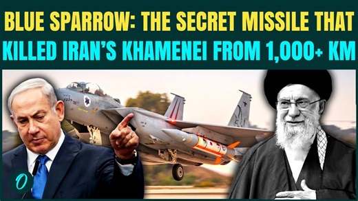 What is Blue Sparrow missile; "space-trajectory" weapon Israel used to kill Khamenei from 1,000+ km