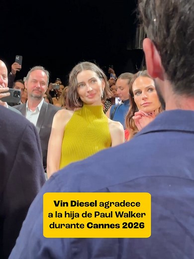 La familia sigue intacta. ❤️‍🩹 Vin Diesel nos rompió el corazón en Cannes recordando el legado de Paul Walker y lo que significa Meadow Walker para la familia de ‘Rápidos y Furiosos’. 🎥: Raúl Godínez, Cristina Ibáñez #FestivalDeCannes #cannesfilmfestival #fastandfurious #rapidosyfuriosos #Cannes2026