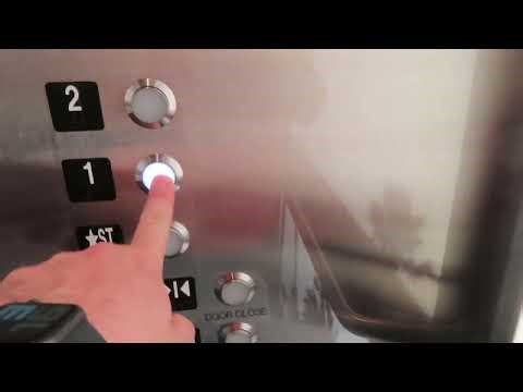 Kone Traction Blue Elevator At Westfield Century City (With alpalJL)