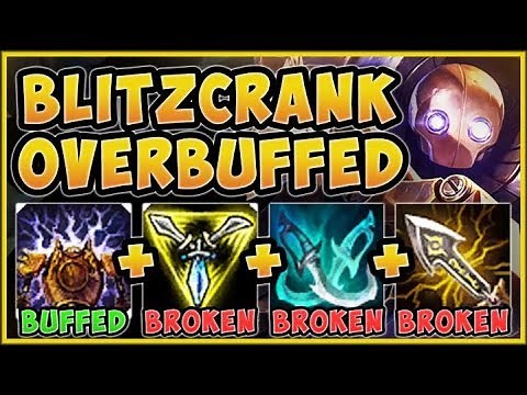 WTF! BLITZCRANK ULT BUFF MAKES FULL AD BRUISER BLITZ TOP BUILD 100% OP! - League of Legends Gameplay