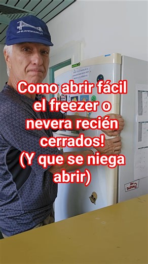 How to open a freezer, refrigerator, or fridge that's been recently closed! (and refuses to open)...