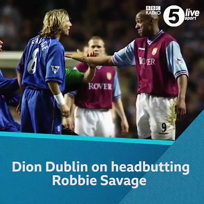 101K views · 78 reactions | 'I was completely gone. I just wanted to get hold of him'  Dion Dublin looks back at the moment he clashed with Robbie Savage during a feisty Midlands derby in 2003... | BBC Radio 5 live Sport | Facebook