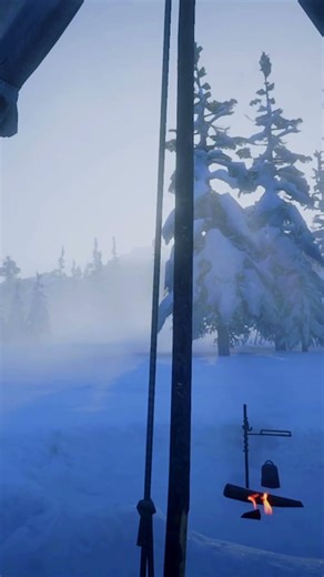 Beautiful Winter Day in the Mountains ❄️ | Camping Ambience