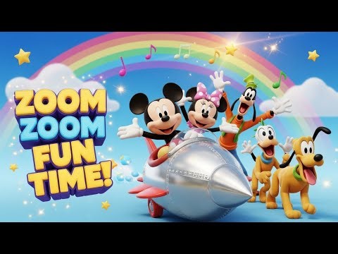 Mickey Mouse Zoom Zoom Fun Time 🚀🎵 | Fun Kids Cartoon | 3D Animation