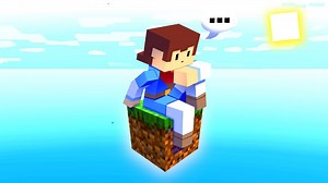 Minecraft But It's Only ONE BLOCK … (Impossible)