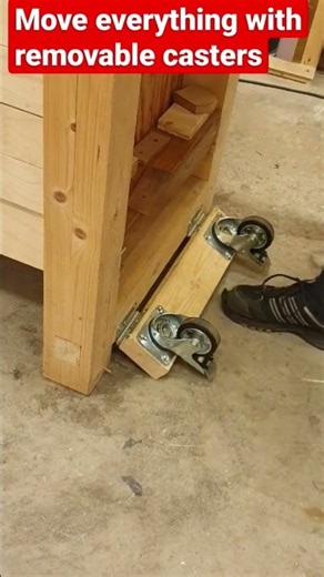Easiest way to move heavy stuff #diy #carpentry