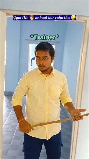 Bahut strict gym trainer hai 🥲 (Gym add:- Dholakpur😁😅) #funny #shorts