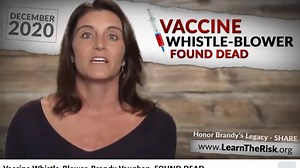 VACCINE WHISTLE-BLOWER, Brandy Vaughan, was FOUND DEAD