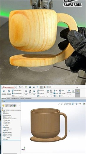 Full Process|Floating Cup|mechanical Blueprints|Solidworks#youtube #youtubeshorts#viral