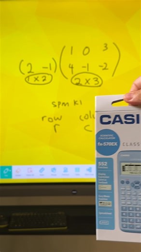 ✨ 30 Hari 30 Soalan Maths ✨ 📆 Day 18: Tingkatan 5 Matriks – Pendaraban (Matrix Multiplication) Hari ke-18! 🧮 Topik yang nampak susah tapi senang bila faham langkahnya 💡 Fokus hari ini: Pendaraban Matriks — belajar cara darab baris dengan lajur dengan kemas & tepat ✏️📊 Nak beli buku? Nak beli Kalkulator? DM kami atau terus beli di sini https://www.tiktok.com/@dse.tuition?_t=ZS-90eW0pmvpII&_r=1 📊 Cuba buat langkah demi langkah dulu sebelum tengok jawapan! #30Hari30Soalan #MathsChallenge #SPMM