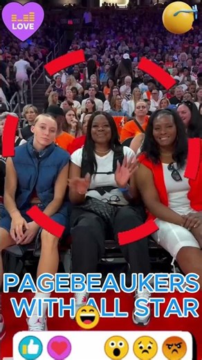 Celebs Take Over WNBA All-Star Paige Bueckers, Shannon Sharpe & Sue Bird SPOTTED! #shorts #wnba