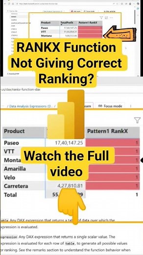 Master RANKX Function in Power BI. #powerbi #dax #ranking #datavisualization #dataanalytics #fyp