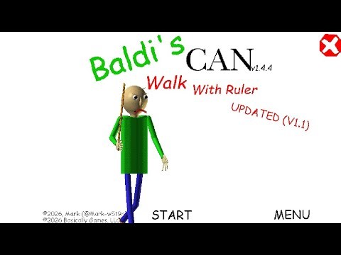 Baldi Can Walk With His Ruler Baldi's Basics Mod Gameplay Enjoy :P