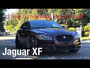 How to disassemble the door panel of the Jaguar XF