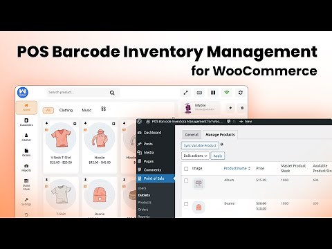 WooCommerce POS Barcode Inventory Management Plugin - Working