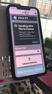 Transfering a route from a IPhone to a Gamin Zumo XT using Garmin Drive and My-Route App