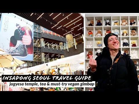 🇰🇷 The Ultimate Insadong Seoul Itinerary: Temple, Tea & The BEST Vegan Gimbap!
