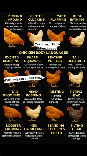 Chickens language and meanings #homesteading #poultryfarming #HeritageChickenBreeds | Farming Tech& Business