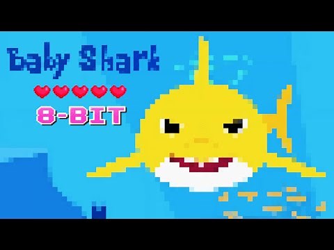 8 bit Baby Shark | Baby Shark | Best Baby Shark Songs