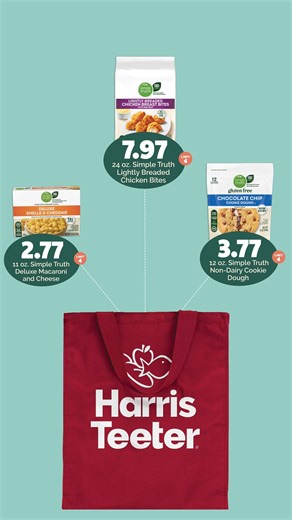 Special price alert! ✨ This week, stock up on these items: mac and cheese, lightly breaded chicken bites, and non-dairy cookie dough when you order through Harris Teeter Pickup. Great for after-school snacks or quick lunch options for the whole family! This offer ends 1/20. | Harris Teeter