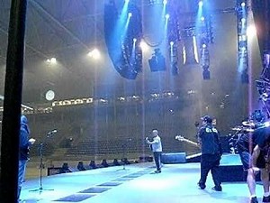 AC/DC Soundcheck Valle Hovin 2009 - On stage - and under. (part 1 of 2)