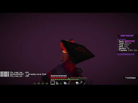 Walking for 22 minutes straight on the Nether roof in The Knifings SMP