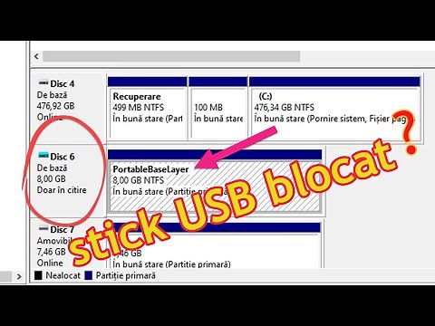 Deblocarea stick-ului USB nerecunoscut "PortableBaseLayer"