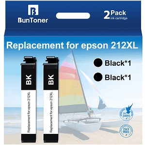 212 Black Ink Replacement for Epson 212 Ink 212XL (2 Black) - Walmart.com