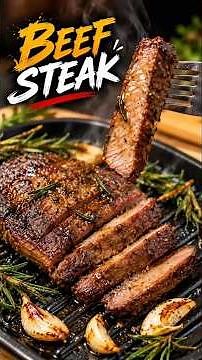 Perfect Beef Steak at Home 🥩🔥 | Butter Garlic Rosemary Steak #Shorts | Paffin Pappachan | Paffin