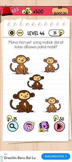 Brain Test Level 46 Tebak Gambar Challenge