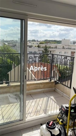 Nettoyage terrasse encrassée avant/après – Résultat impressionnant ! 🧹✨