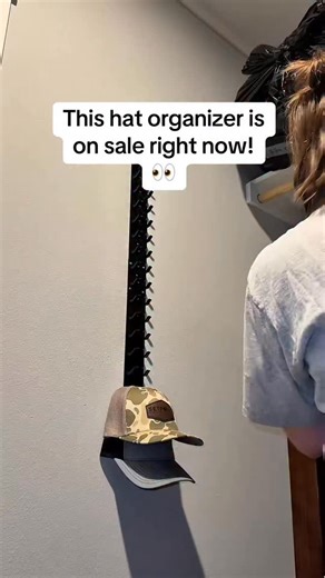 Hat chaos? Solved 🧢✨ Keep every cap clean, stacked, and easy to grab with this wall-mounted hat organizer. Perfect for closets, doors, or any tight space—finally a setup that shows off your collection instead of hiding it. #organizer #amazonfinds #roommakeover #closetgoals #hatrack #hatlovers | easyazdeals