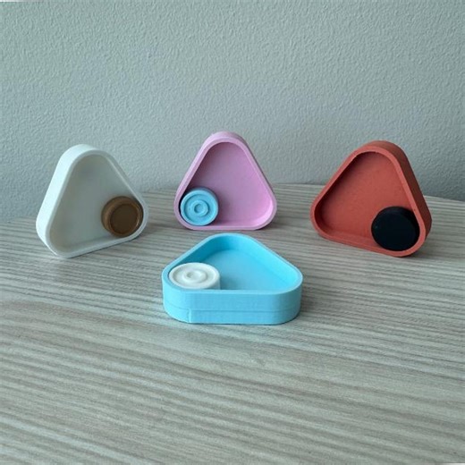 Magnetic Fidget Slider: Quiet Sensory Tactile Triangle Desk Toy - Etsy