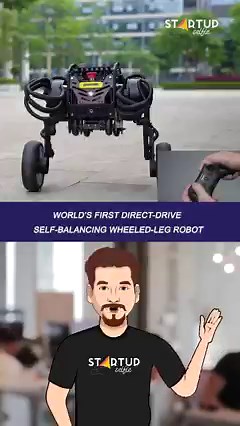 45K views · 320 reactions | World’s first direct-drive self-balancing wheeled-leg robot. #wheeledrobot #directdrive | Startup Selfie | Facebook